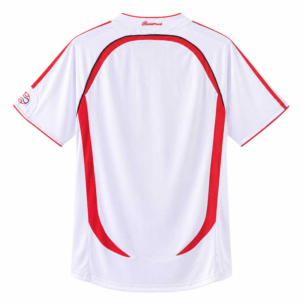 Camisa Milan Away 2006/07 Retrô Masculina Com Patchs - Branca