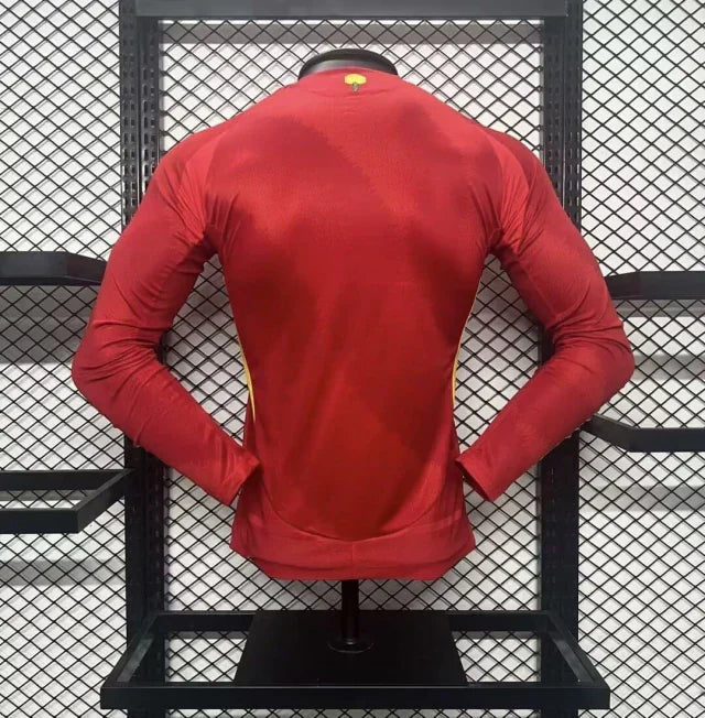 Camisa Espanha Home Manga Comprida 24/25 - Versão Jogador