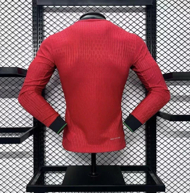 Camisa Portugal Home Manga Comprida 24/25 - Versão Jogador