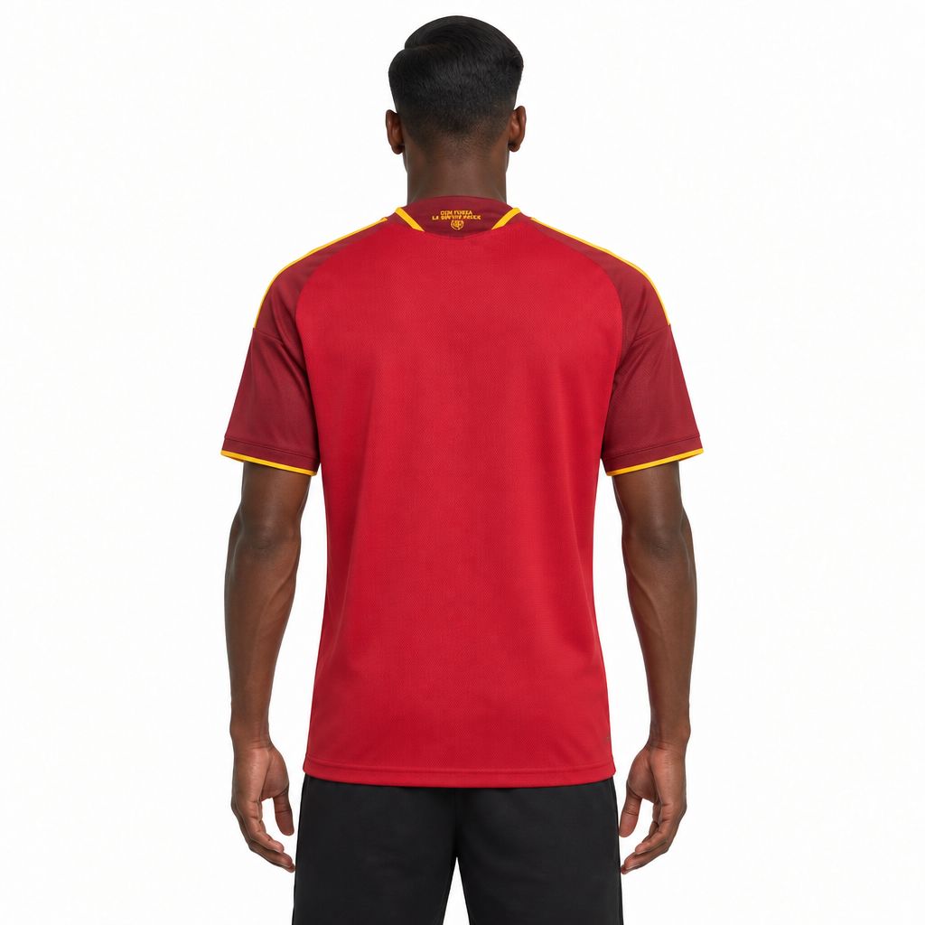 Camisa Roma Home 26/27 Torcedor Masculina - costas