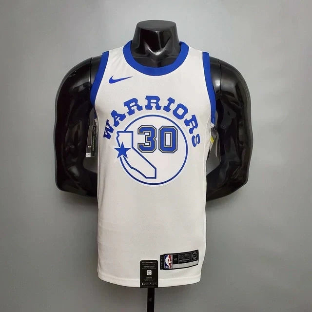 Camisa Regata Golden State Warriors Branca e Azul - Masculina