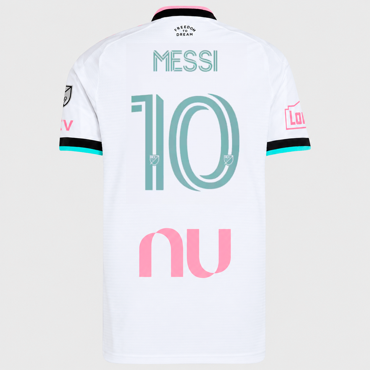 Camisa Inter Miami Third 26/27 Jogador Masculina MESSI 10 Com Patrocinios - Branca