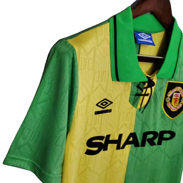 Camisa Manchester United Retrô 1992/1994 Verde e Amarela