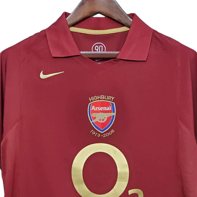 Camisa Retrô Torcedor Masculina Arsenal 2005