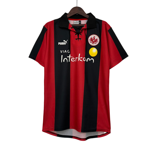 Camisa Retrô Eintratch Frankfurt 1999/00 Vermelho e Preto