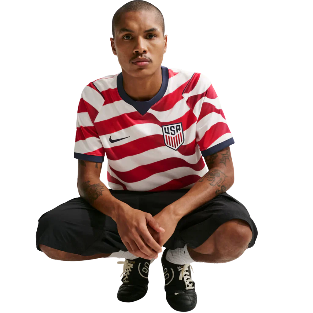 Camisa Estados Unidos Home 26/27 Torcedor Masculino - Vermelha e Branco