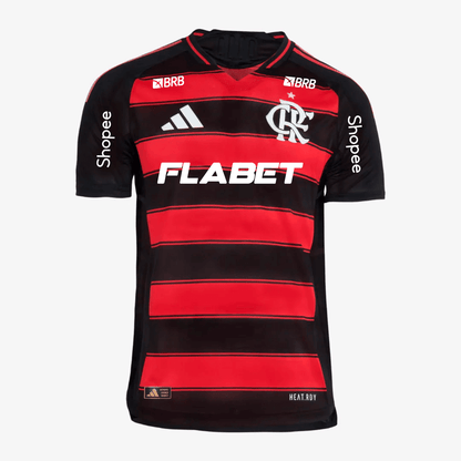 Camisa Jogador Masculina Flamengo I 2025/2026 Com Patrocínios