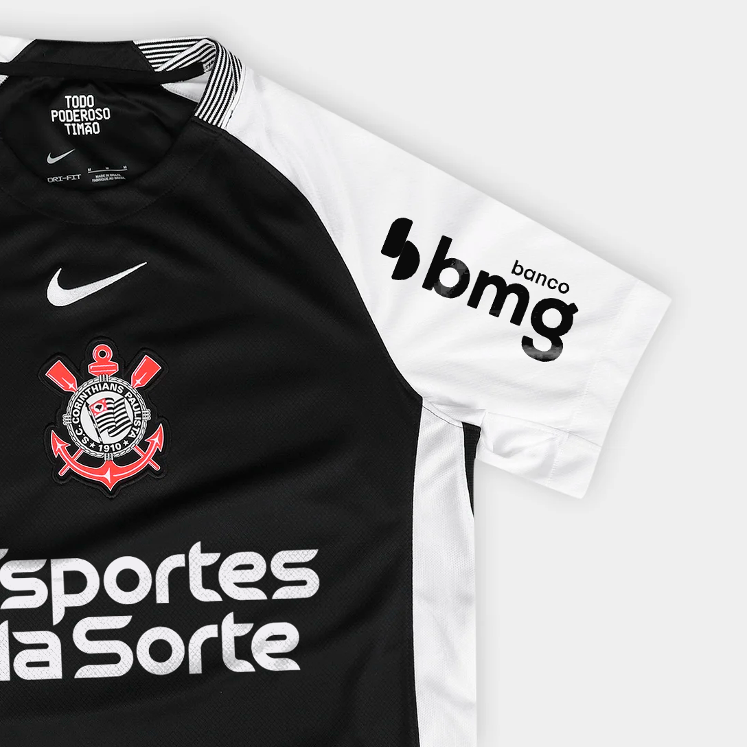 Camisa Torcedor Masculina Corinthians II 2025/2026 Com Patrocínios