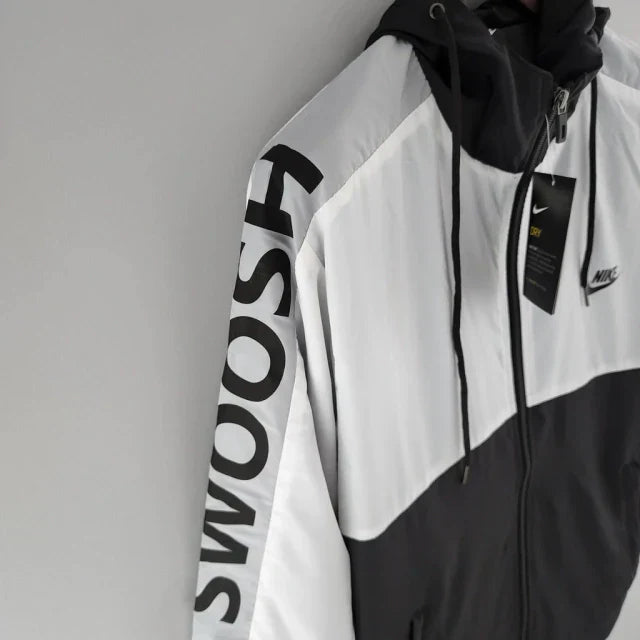 Jaqueta Corta Vento Swoosh - Branco/Preto