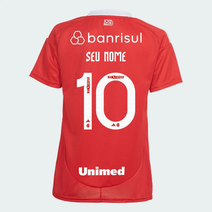Camisa Torcedor Feminina Internacional I 2025/2026 Com Patrocínios