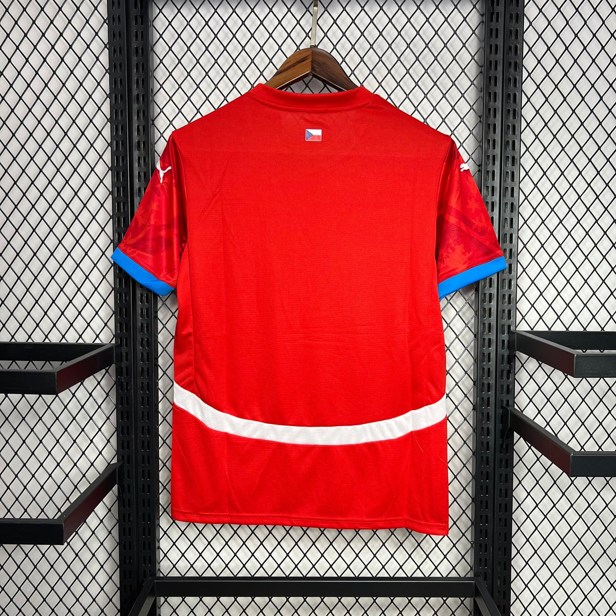 Camisa República Tcheca Home 24/25 - Torcedor Masculina Lançamento