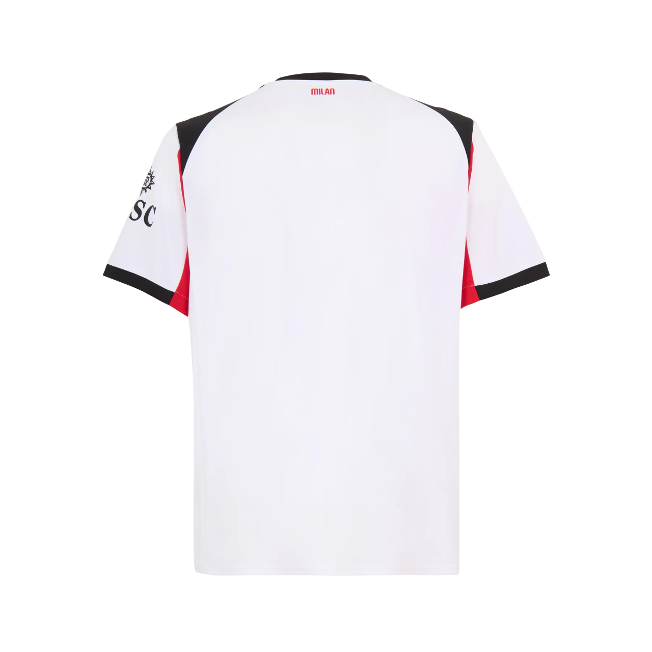 Camisa AC Milan Away 25/26 - Torcedor Masculino - Branco e Preto