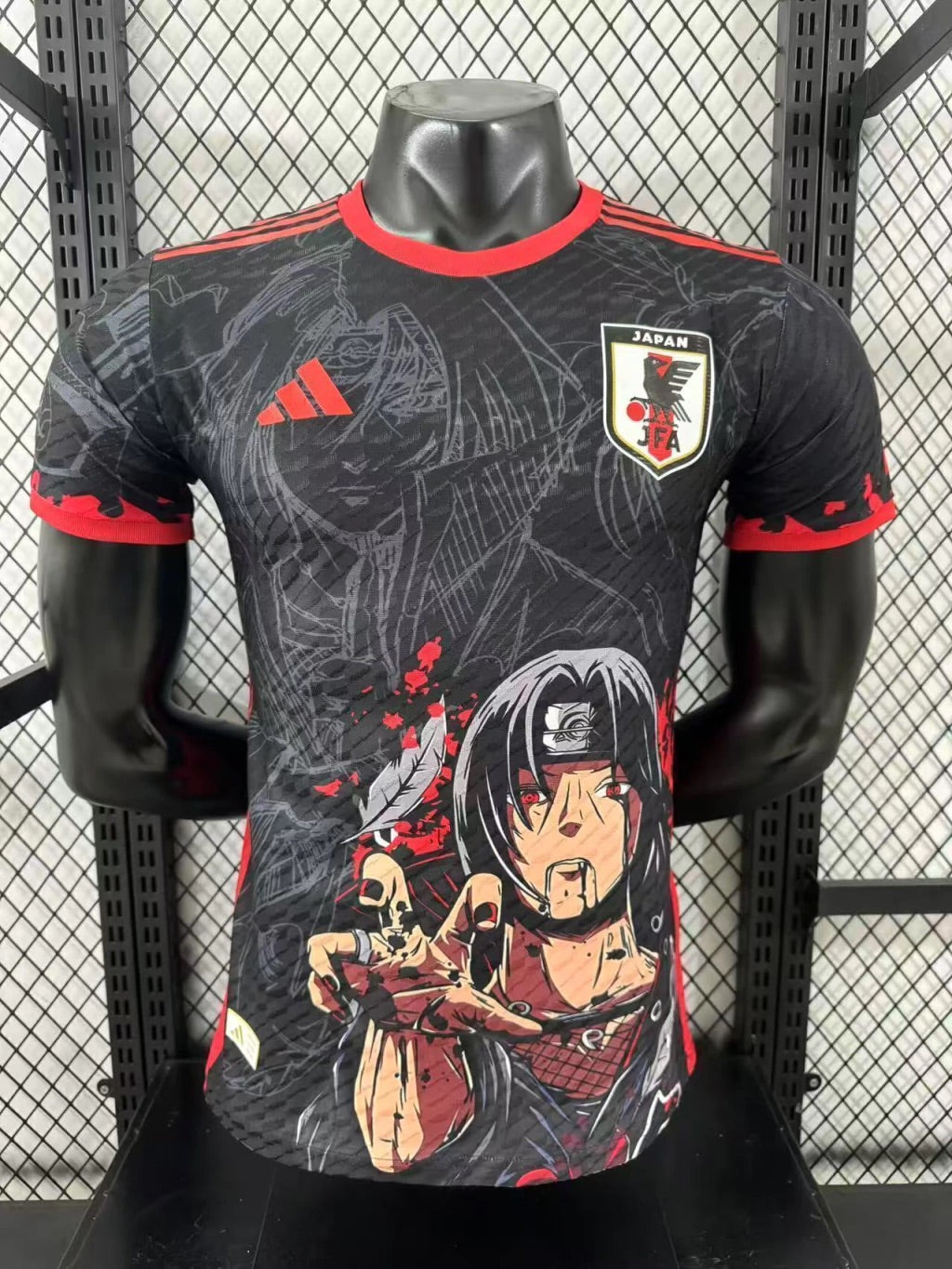 Camisa Japão X Itachi 25/26 Jogador Masculina - Preta e Vermelha — foto complementar 6