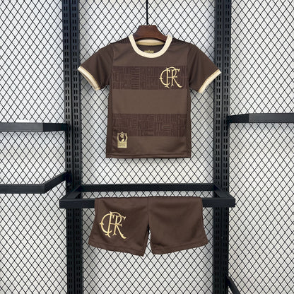 Conjunto Infantil Flamengo Identidade Edição Especial Consciência Negra 24/25