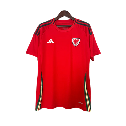 Camisa País de Gales Home 24/25 - Torcedor Masculina Lançamento