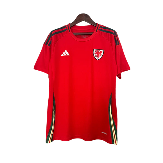 Camisa País de Gales Home 24/25 - Torcedor Masculina Lançamento