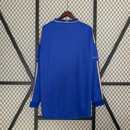 Camisa Retrô Chelsea Manga Longa - 12/13 Azul