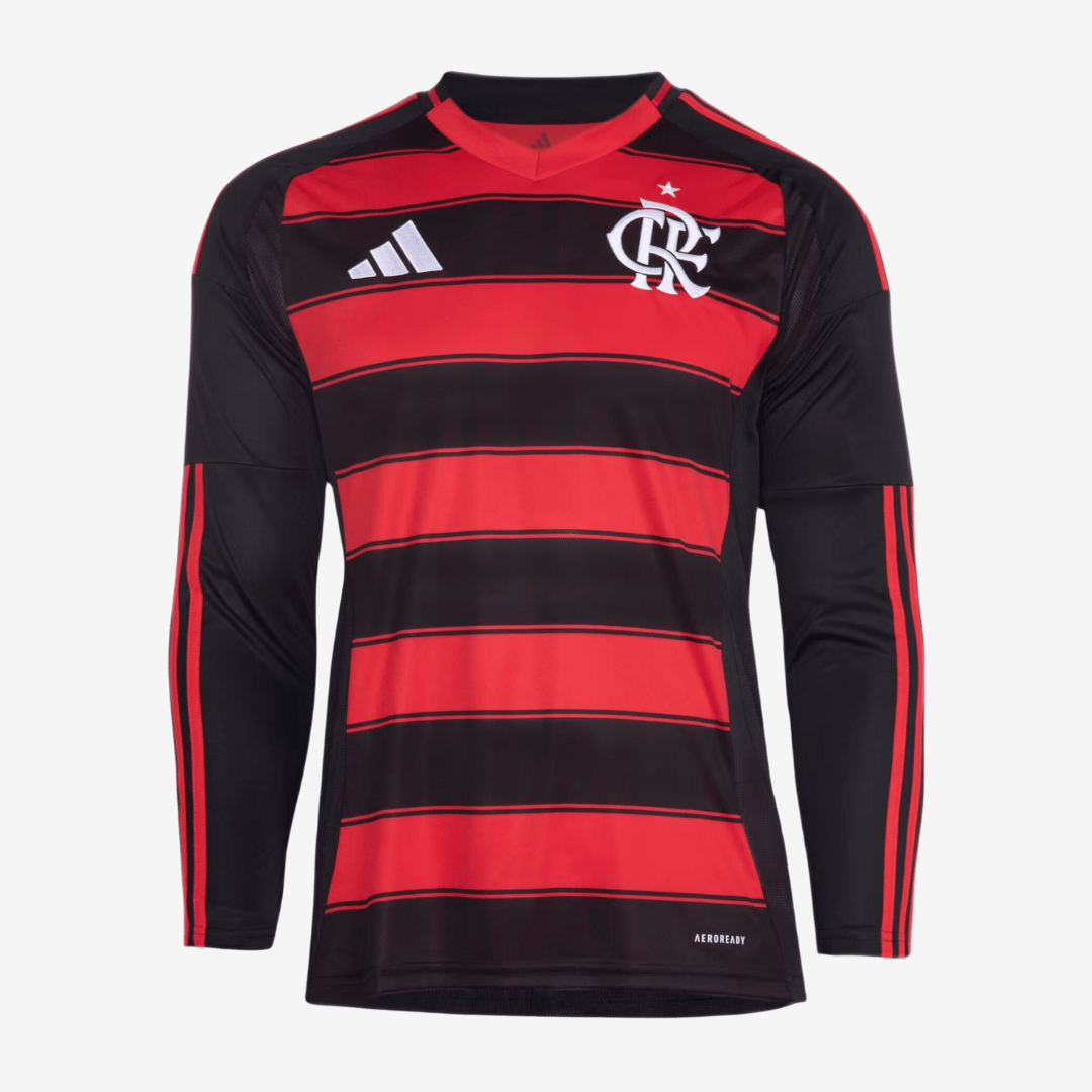 Camisa Manga Longa Torcedor Masculina Flamengo I 2025/2026