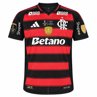Camisa Flamengo Home 2025/26 Jogador Masculina - Rubro Negra Final Libertadores