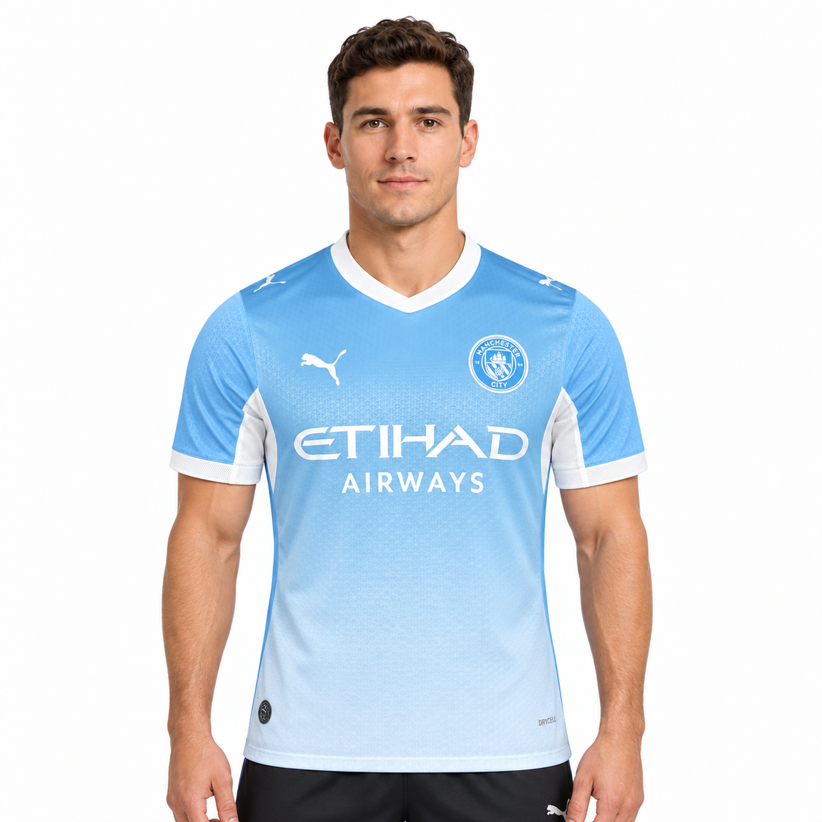 Camisa Manchester City Home 26/27 Jogador Masculina - Azul