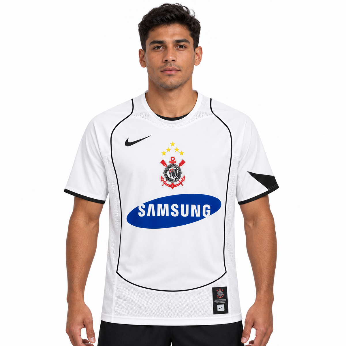 Camisa Corinthians Home 2005/06 Retrô Masculina - Branca