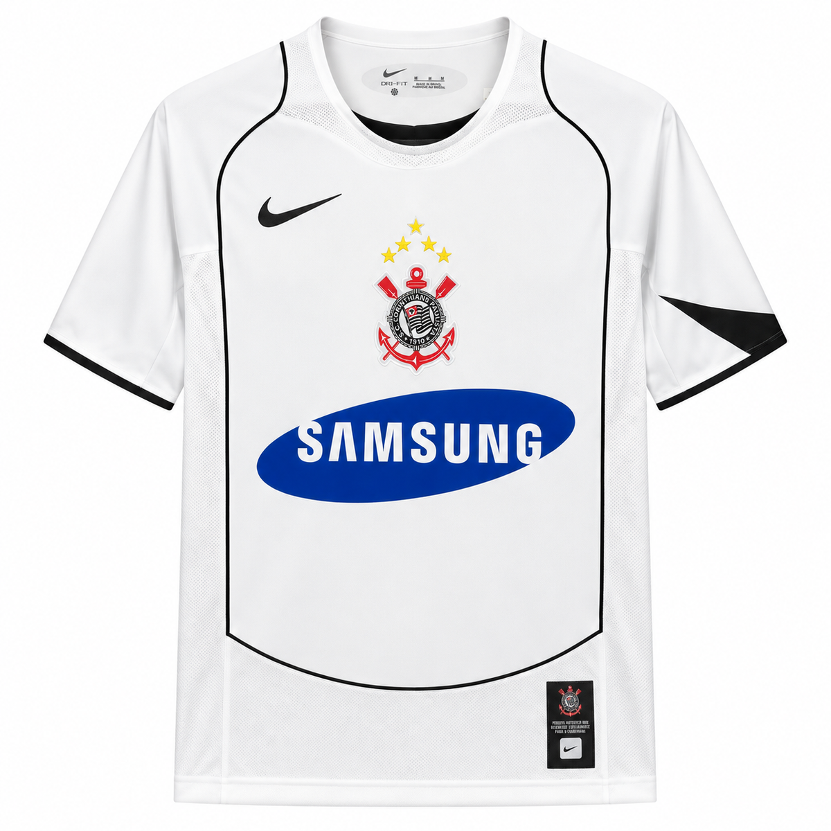 Camisa Corinthians Home 2005/06 Retrô Masculina - Branca