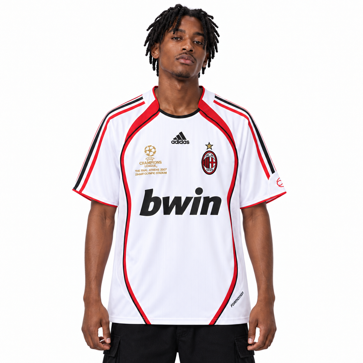 Camisa Milan Away 2006/07 Retrô Masculina - Branca