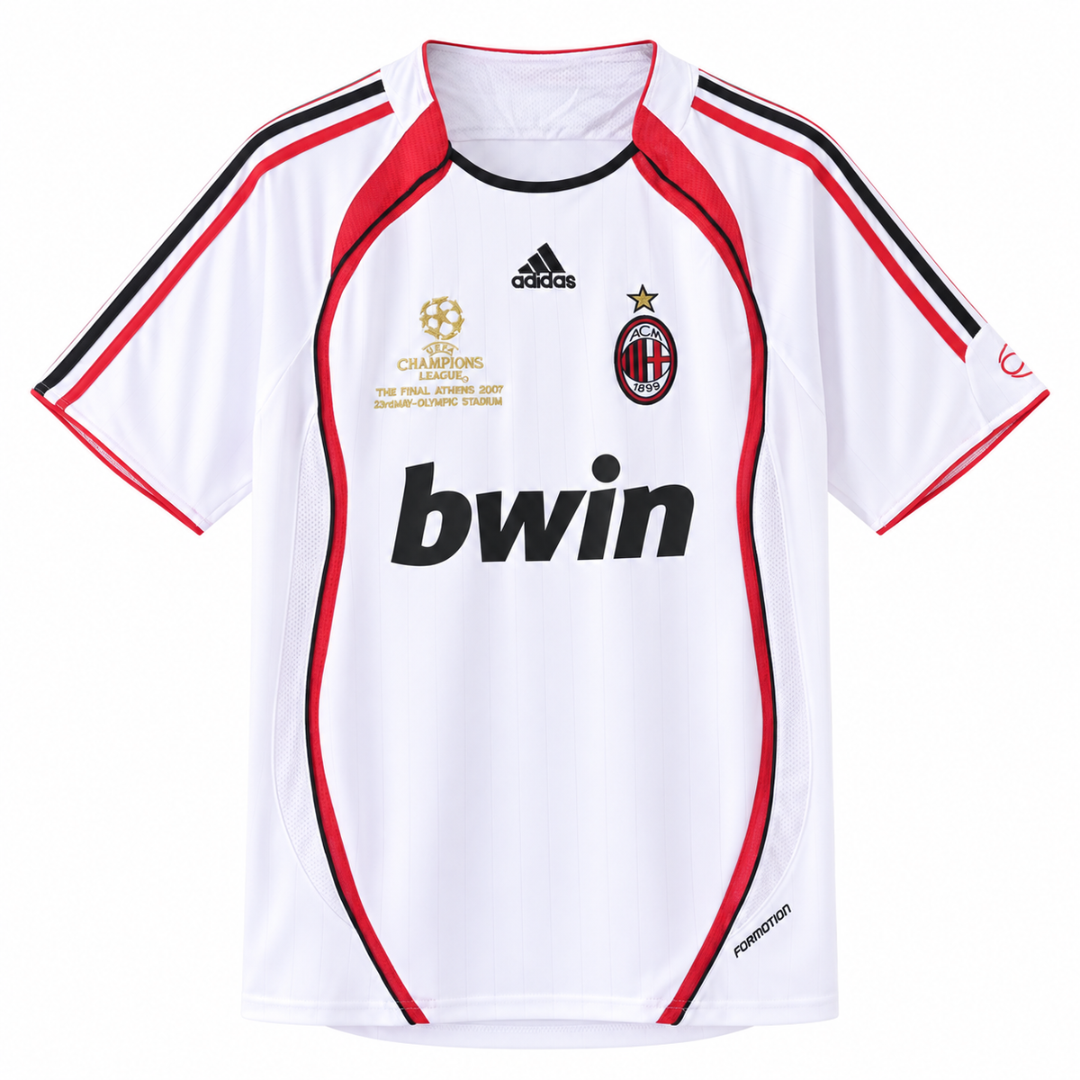 Camisa Milan Away 2006/07 Retrô Masculina - Branca