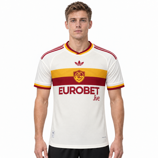 Camisa Roma Away 26/27 Jogador Masculina - Branca