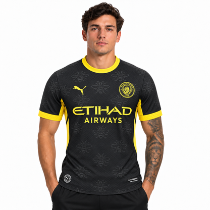 Camisa Manchester City Away 26/27 Jogador Masculina - Preta