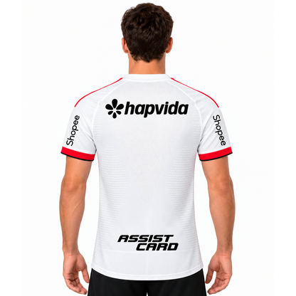 Camisa Flamengo Away 2026/27 Jogador Masculina - Branca Com Patrocinios e Patchs