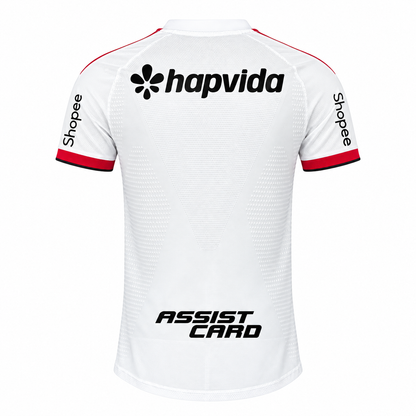 Camisa Flamengo Away 2026/27 Jogador Masculina - Branca Com Patrocinios e Patchs