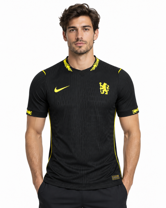 Camisa Chelsea Away 26/27 Jogador Masculina - Preta