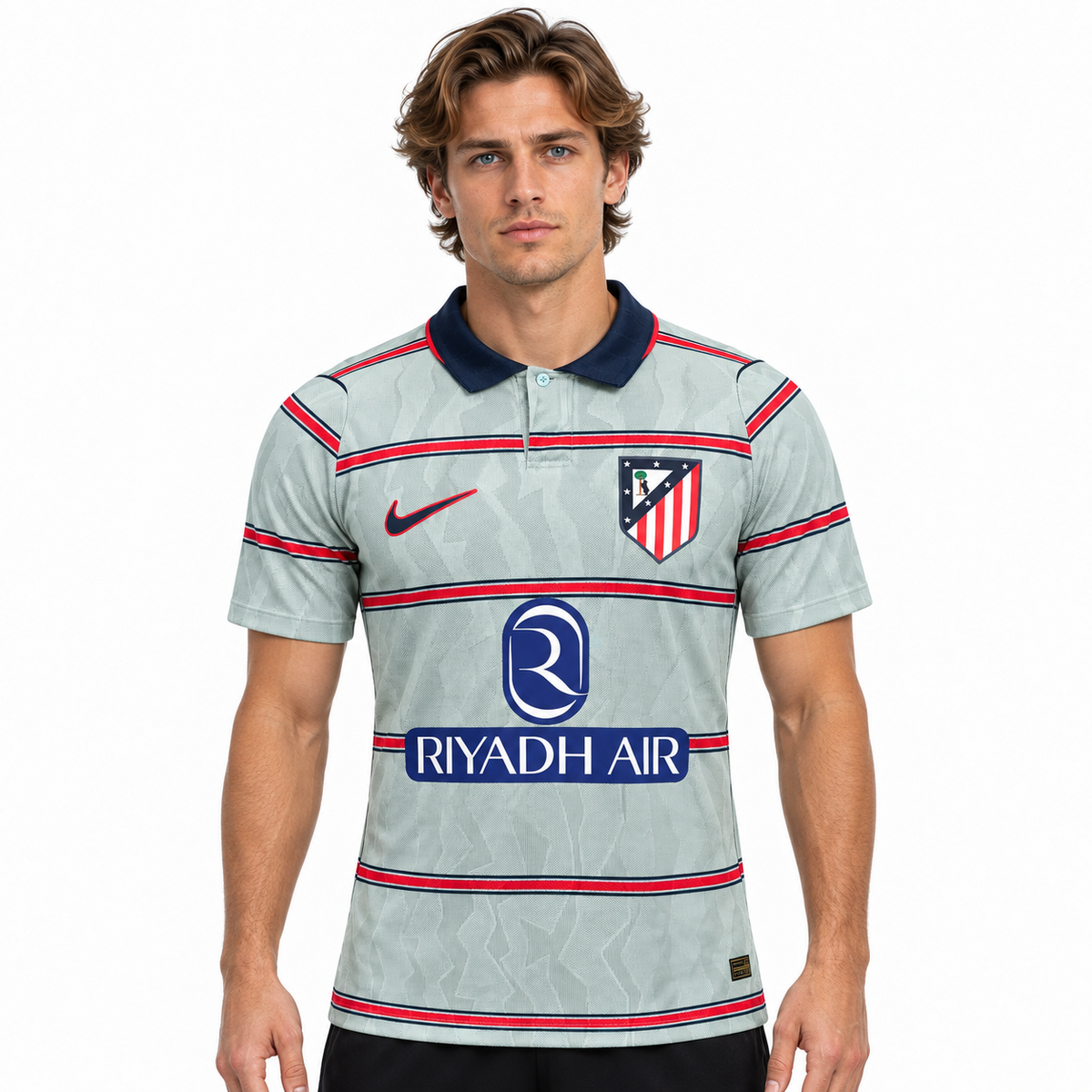 Camisa Atlético de Madrid Third 26/27 - Jogador Masculina - Cinza