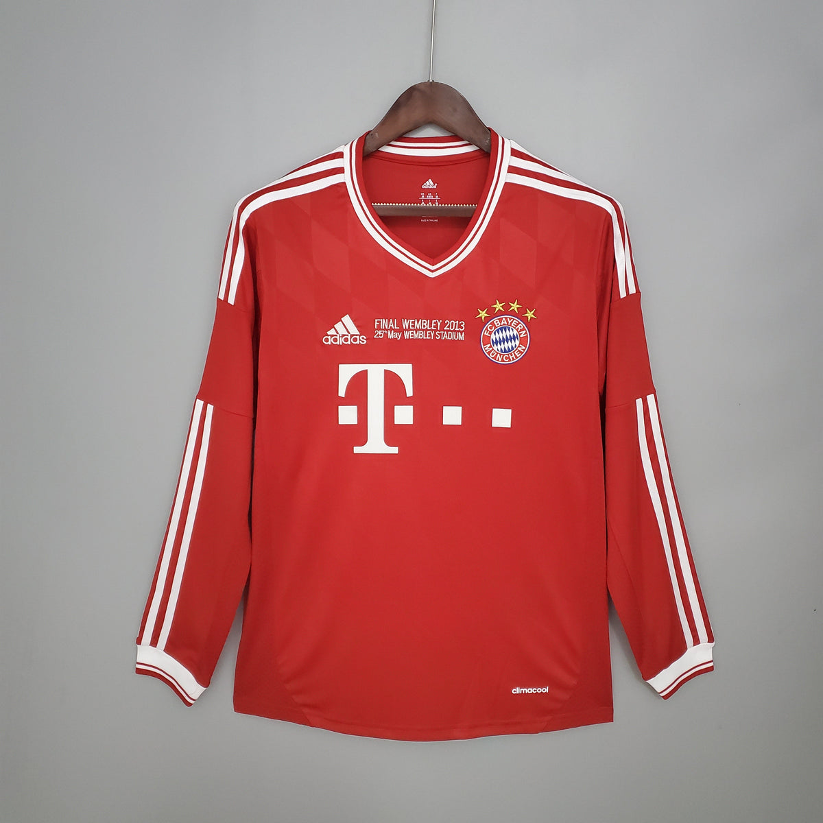 Camisa Manga Longa Retrô Torcedor Masculina Bayern de Munique 2013