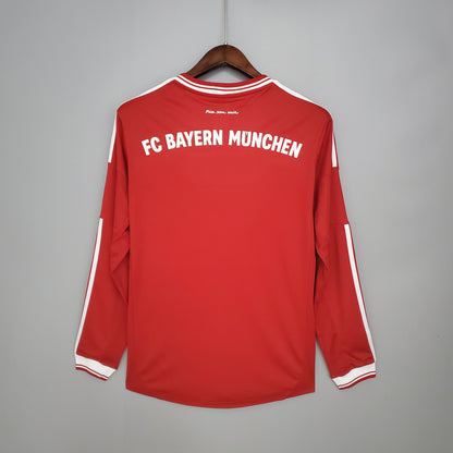 Camisa Manga Longa Retrô Torcedor Masculina Bayern de Munique 2013