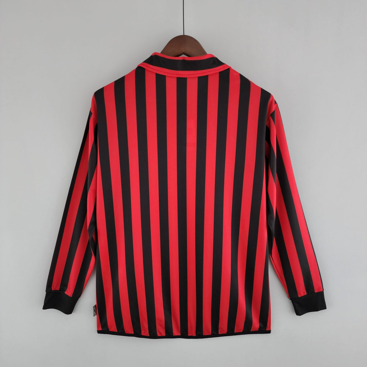 Camisa Manga Longa Retrô Torcedor Masculina Milan 1999