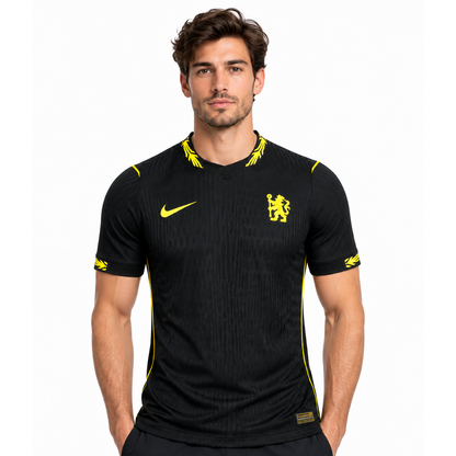 Camisa Chelsea Away 26/27 Jogador Masculina - Preta