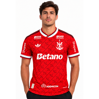Camisa Flamengo Third 2026/27 Jogador Masculina - Vermelha Com Patrocinios