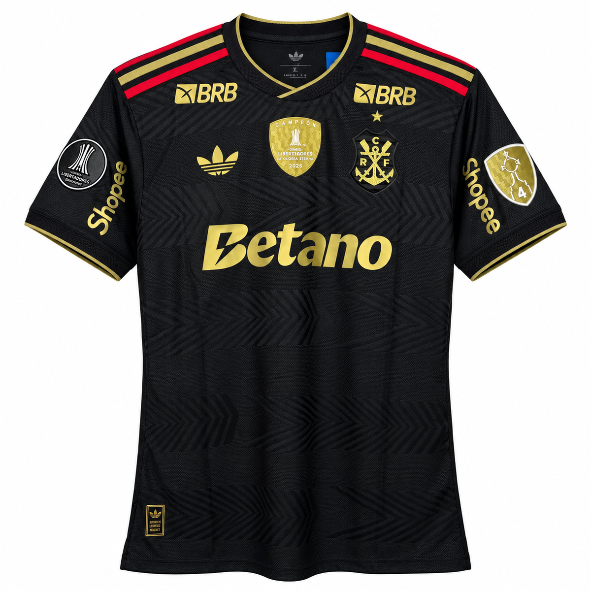 Camisa Flamengo Conceito 2026/27 Jogador Masculina - Preta Com Patrocinios e Patchs
