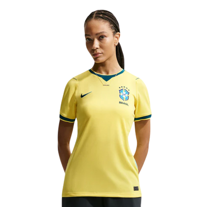 Camisa Brasil I 2026/27 Feminina - Amarela
