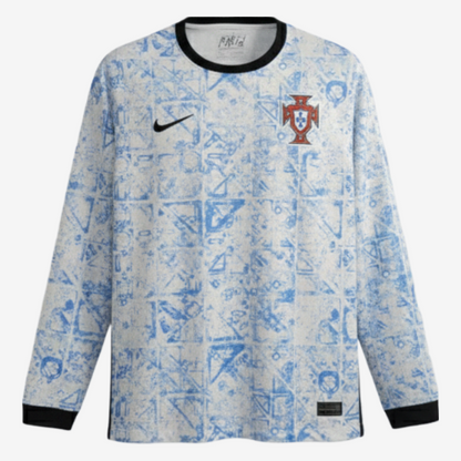 Camisa Portugal Away Manga Comprida 24/25 - Versão Torcedor Masculina