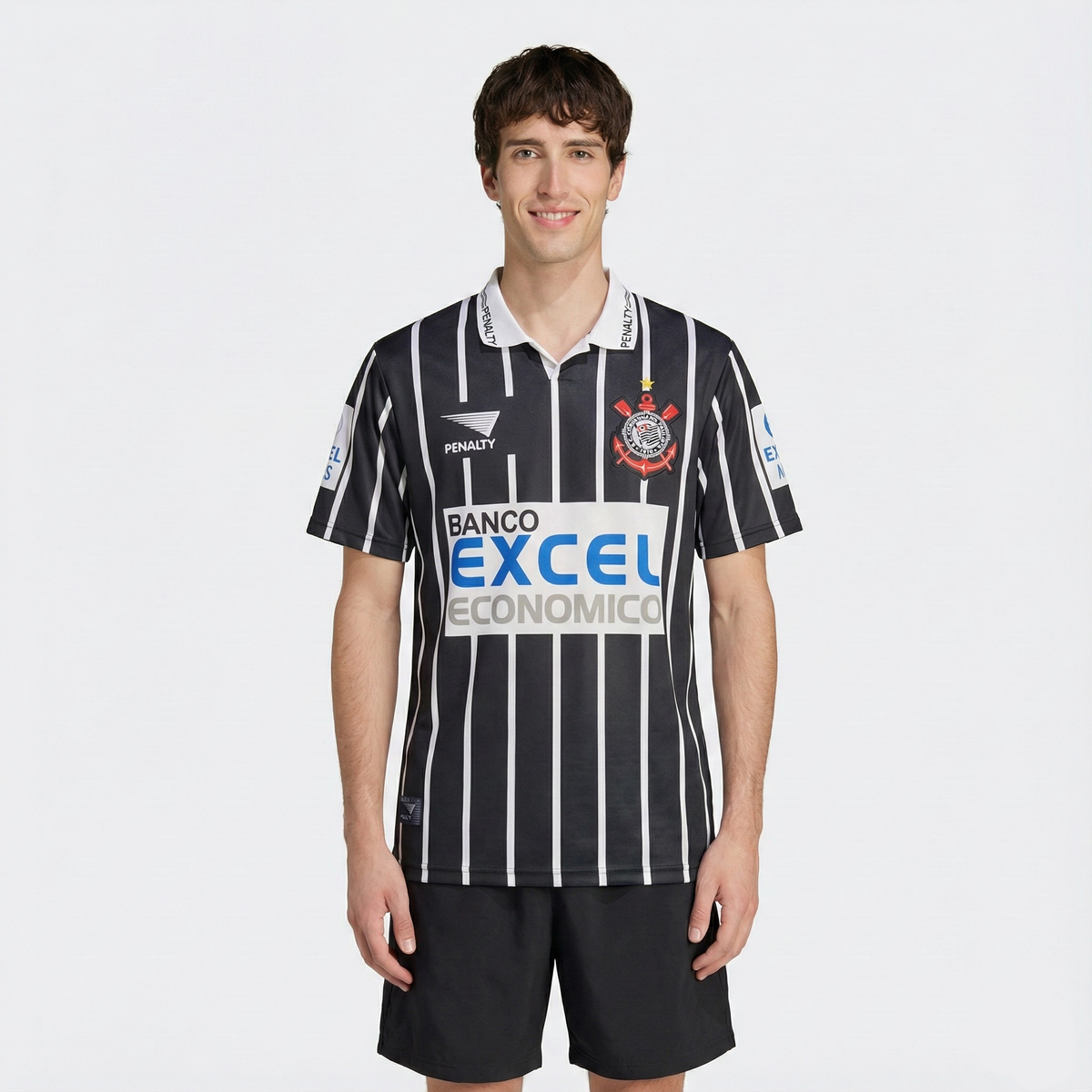 Camisa Retrô Torcedor Masculina Corinthians II 1997