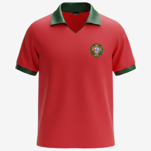 Camisa Portugal Home 1972 Retrô- Vermelha