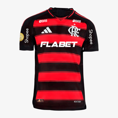 Camisa Jogador Masculina Flamengo I 2025/2026 Com Patrocínios