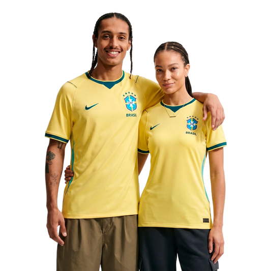 Kit Casal 2 Camisas Brasil Home 26/27 - Torcedor (3GG, 4GG)