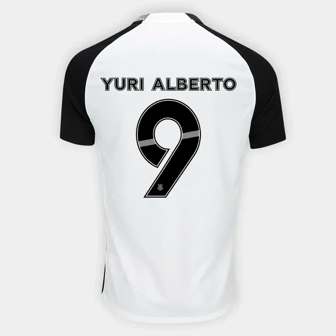 Camisa Torcedor Masculina Corinthians I 2025/2026 (Yuri Alberto 9)