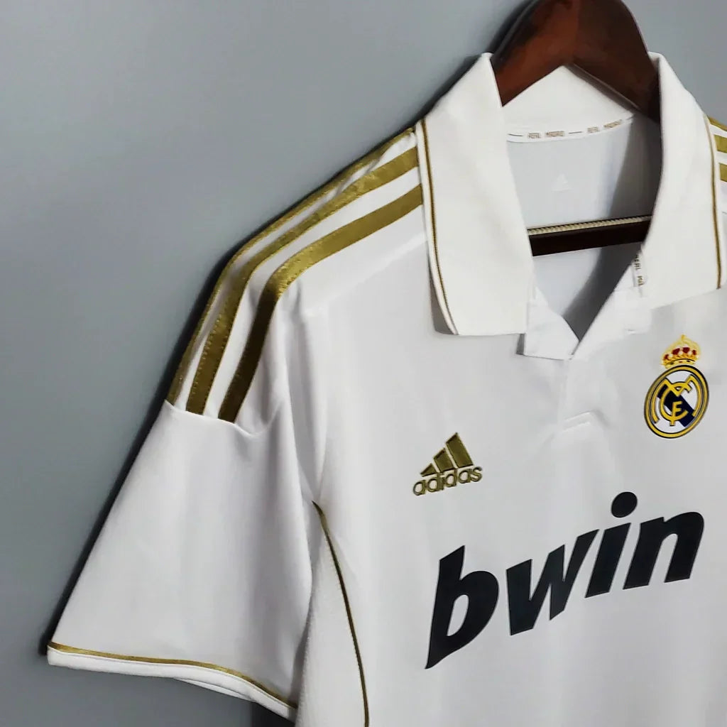 Camisa Retrô Real Madrid I Home 2011/12 Masculino Branco