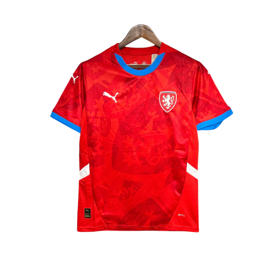 Camisa República Tcheca Home 24/25 - Torcedor Masculina Lançamento