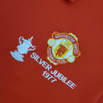 Camisa Manchester United Retrô 1977 Vermelha - Admiral